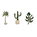Amoyer Pflanze Brosche Kreative Tropische Palmen Blätter Kaktus Coconut Tree Broschen Frauen Kleidung Revers Pin 1 Set