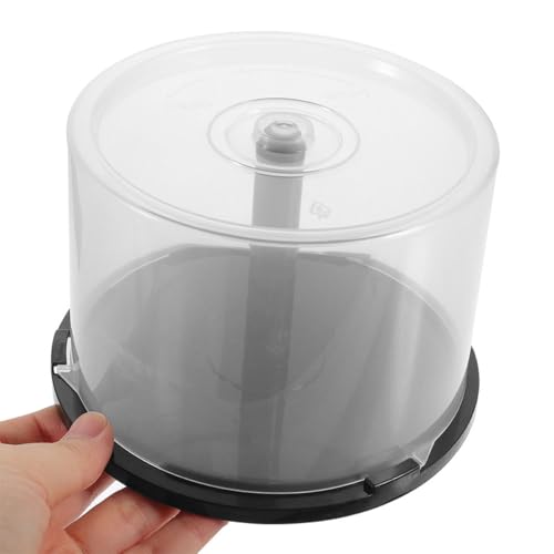 HAKIDZEL Boîte Rangement CD Ronde en Pp, Capacité de 50 Disques, Lot de 4 Pièces, Design Simple et Accès Rapide, pour Voiture ou Bureau – vue 5