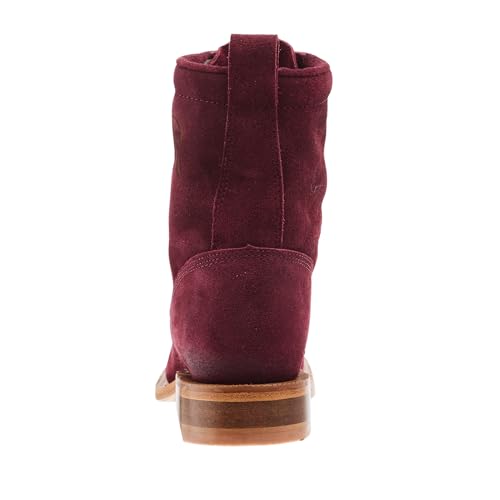 Womens Red Lacer Roughout Boot3