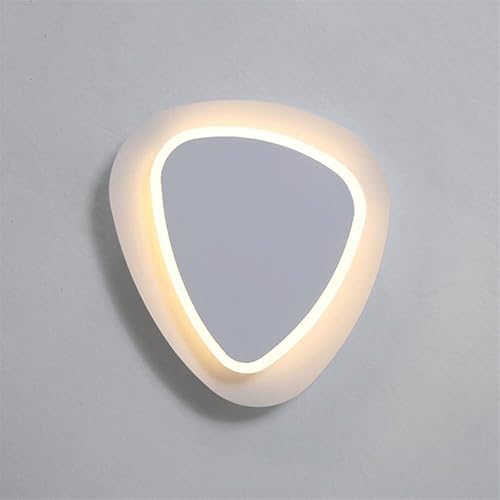 Lámpara de pared de montura elegante LED en triángulo con luz cálida giratoria