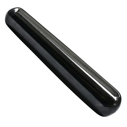 Image of Black Tourmaline Crystal Wand - Smooth Crystal Wand for Energy Healing, Chakra Balancing, Meditation and Home Decor - Crystals and Healing Stones for Gift