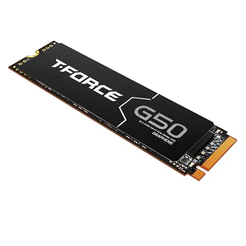 TEAMGROUP T-Force G50 512GB SLC キャッシング 3D TLC NAND NVMe InnoGrit PCIe Gen4x4 M.2 2280 ゲーミングSSD 超薄型グラフェンヒートスプレッダー付き PS5 読み取り/書き込み対応 5000/2500 MB/秒 TM8FFE512G0C129