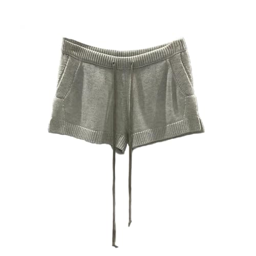 Short d'été en tricot côtelé ajusté pour look streetwear