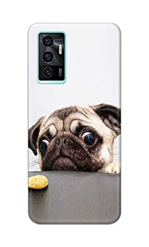 Image of PRINTFIDAA� Printed Hard Back Cover Case for Vivo V23e | V23e 5G | Vivo Y75 4G Back Cover (Pug Dog) -2808