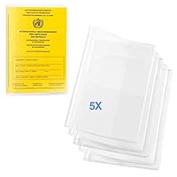 flintronic 5 x Reisepasshülle für den NEUEN Reisepass,13.5 x 19 cm Transparent Robuste reißfeste Passhülle für Standardgrößen, Reise zubehör für Erwachsene