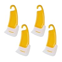Raschietto per Padelle in Silicone Raschietti per Pentole in Silicone Raschietto in Gomma Antiaderent Pulizia Silicone della Padella Strumento Raschietto per Grill per Padelle e Griglie, 4pcs