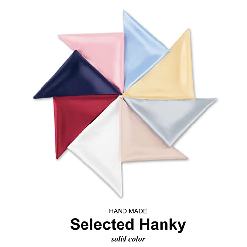 Selected Hanky 100% Pure Silk Pocket Square Solid Gold thumb #5