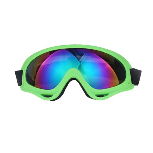 GZTFPQ Green Ski Goggles Over Glasses, Anti-Fog Snowboard Goggles with