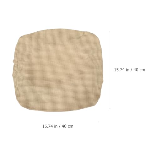 Miniatura 2 de Besportble Funda Elástica Para Taburete De Piano De Poliéster, Tamaño Pequeño 40-65 Cm , Color Beige Claro, Funda Gruesa Y Envolvente Para Banco De Casa, Cubierta Protectora Lavable Para