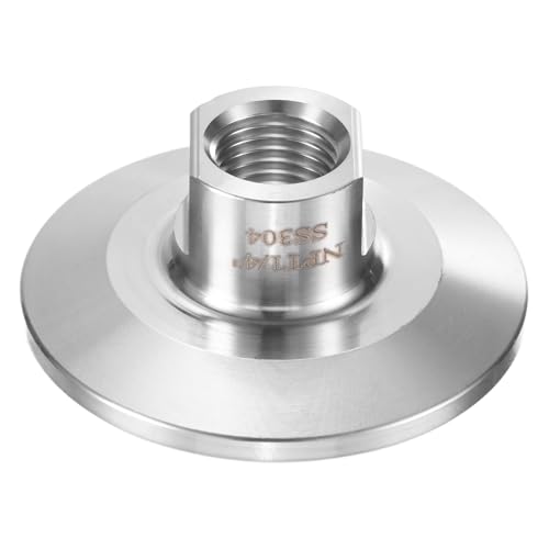 M METERXITY 1-Pack Tri Sanitary 1.5 in Clamp Fittings to 1/4 in NTP Female Thread Stainless Steel Pipe Fitting for Food/Beverage/Home Brew Adapter Connector, Ferrule OD 50.5mm