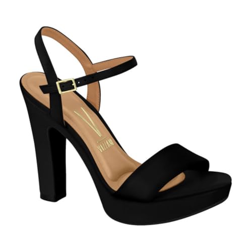 Sandália Feminina Vizzano Meia Pata – Salto Alto, Estilo e Conforto – Tamanho 36 – Ref. 6292.100