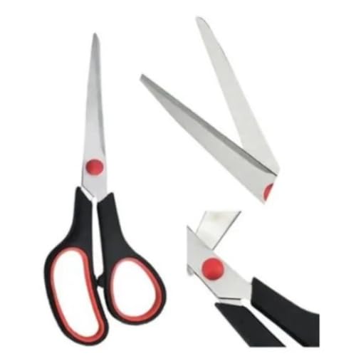 Tesoura Multiuso de Aço Inox, 23,5cm, Cabo Emborrachado, Tesoura Profissional