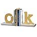 Kids Bookends Wood OK Bookend Nursery Room Kids Room Decorative Book Rack Baby Kids Gift Idea (OK)