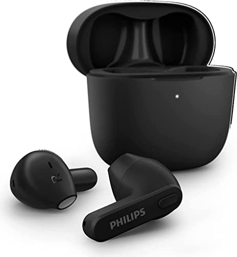 Philips Écouteurs sans Fil Intra - Auxriculaires pour Adultes, sans Embouts, Boîtier de Chargement Ultra-Mince, Résistant aux Éclaboussures et à la Transpiration,...