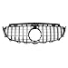 Produktbild DZSHONGXINSM Kühlergrill Für Mercedes Für Benz Für E Klasse Für W213 E200 E300 E400 E43 W/Kamera Loch 2016-2019 Front Stoßstange Grille Chrom + Schwarz ABS Nieren Kühlergrill