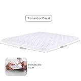 Pillow Top Casal Espuma D33 Hipoalergênico 138x188x5cm BF Colchões glide
