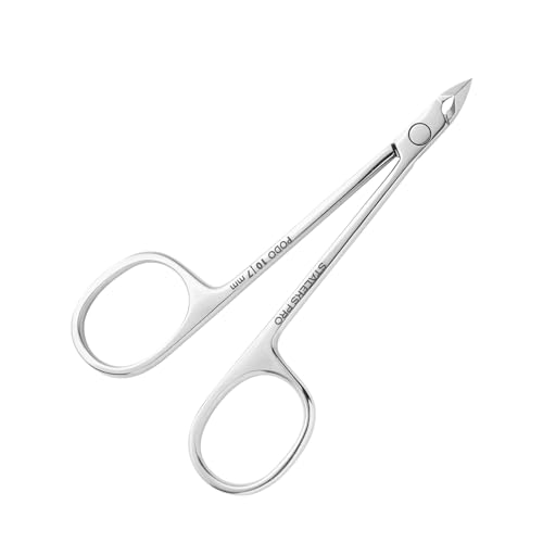 Staleks PODO 10 Podology Scissors-Style Nippers – 7 mm Blades with Heel – Beveled Straight Tips – Ideal for Corns, Calluses, and Cuticle Processing