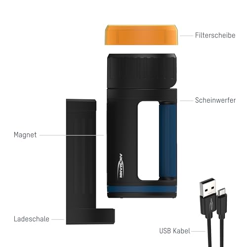 Handscheinwerfer Ansmann mit 5200mAh Akku und LED Technologie