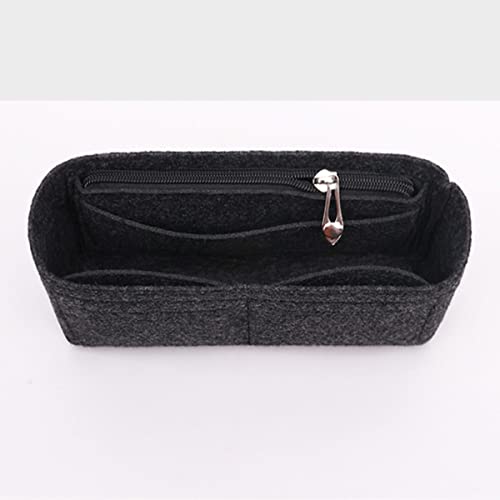 Lckaey Tote/Organizer für Fendi Baguette 19 26 33 Innentasche, Schwarz -M, Handbag Organizer, Filz, Einsatzmontage