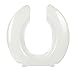 Big John Oversized Toilet Seat with Stainless Steel Hinges â€“ For Round or Elongated Toilet Bowls â€“ White