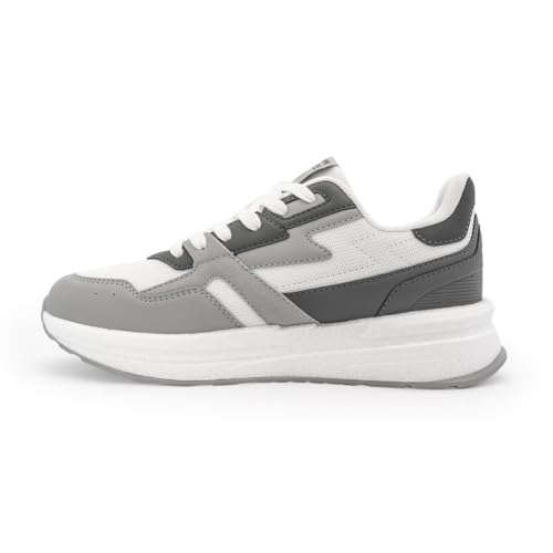 Image of Red Tape Men's Sneakers Black White Mesh Pu Round Toe Lace-Up