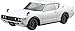 Aoshima Bunka Kyozai 1/24 The Model Car Series No. 15 KPGC110 Skyline HT2000GT-R 1973 Plastic Model