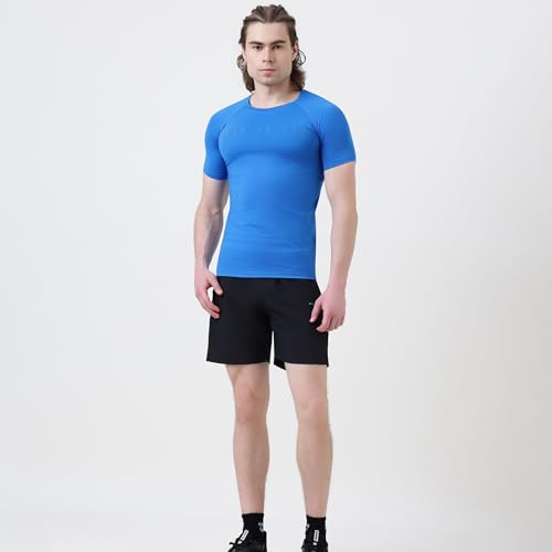 Image of MuscleBlaze Half Sleeve Compression T-Shirts for Men