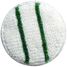 Tiger 13" Carpet Bonnet, 2 Count, White with Green Stripes