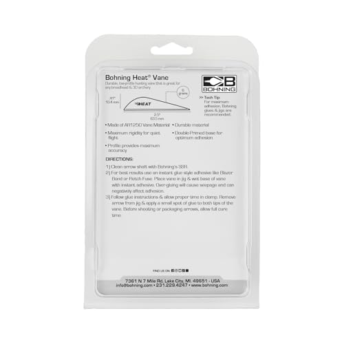 Bohning 2.5\" Heat Vanes White 2.5\" Heat Vane, 100pk - Thumbnail 4