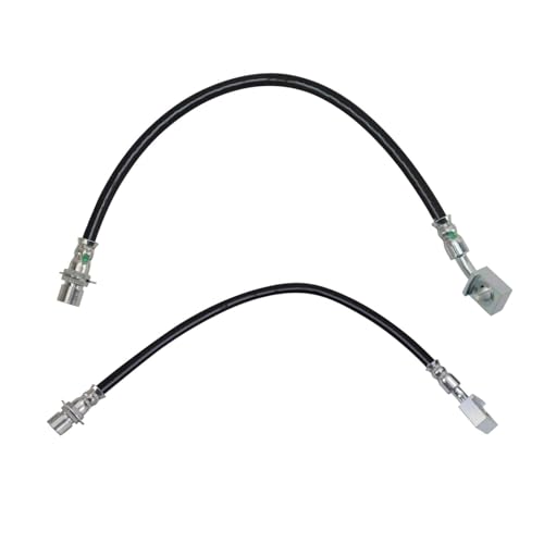 TRQ Rear Brake Hose Set Compatible with 2007-2018 Chevrolet Silverado 1500 2019 Silverado 1500 LD GMC Sierra 1500 Sierra 1500 Limited