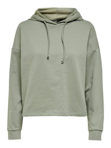 ONLY ONLDREAMER Life L/S Hood SWT Noos Sudadera con Capucha, Shadow, S para Mujer