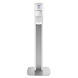 PURELL MESSENGER ES8 Floor Stand, White with Silver Panels (Pack of 1) - 7308-DS-SLV