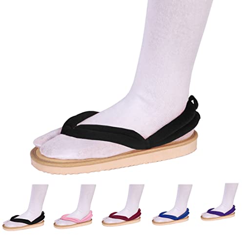 Image of UZAIN Anime Cosplay Clog Shoes Cosplay Sandal Prop Oshitari with Socks
