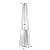 Fire Sense 60523 Pyramid Flame Patio Heater 40,000 BTU Outdoor Propane Heater Tower with Wheels - Stainless Steel