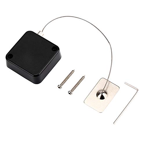 Ginfirm Loradar Retractable Laptop Lock with Double-Sided Adhesive, Remote Control Security Lock Anti