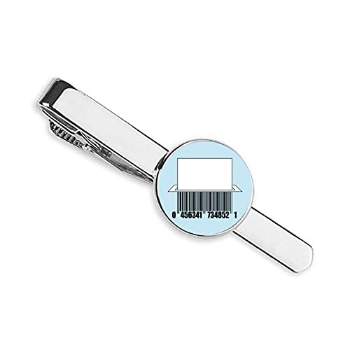 Código de barras de papel de corte aplastante corbata corbata clip barra regalo hombre de negocios