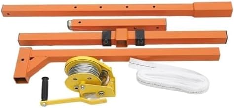 HVAC Air Conditioning Installation Tool with 150kg Capacity, Lifting Bracket & Manual Winch for Efficient & Easy AC Setup,20M