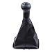 ApplianPar 5 Speed Gear Shift Knob Stick Shifter Lever Head with Gaitor Boot Cover for VW Bora Golf Jetta MK4 GTI R32 1999-2005