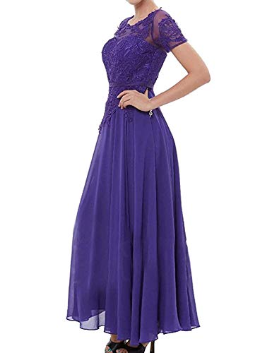 Mother Of The Bride Dress Lace Applique Chiffon Evening Formal Dress Mauve 20W #TOP3
