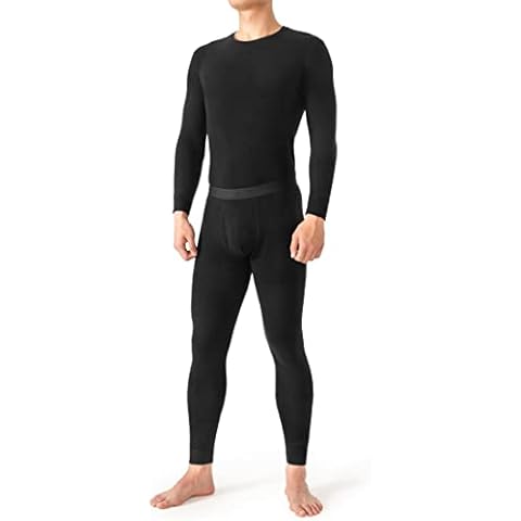 DAVID ARCHY Men's Fleece Thermal Underwear Set Winter Base Layer Set Super-Warm Thermal Top and Bottom Cover
