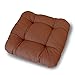 LILENO HOME Zestaw 4 poduszek na krzesło w kolorze brązowym (38 x 38 x 8 cm) – poduszka do siedzenia na krzesło ogrodowe, do kuchni lub jadalni – wygodna, odporna na promieniowanie UV poduszka na krzesło do użytku wewnątrz i na zewnątrz