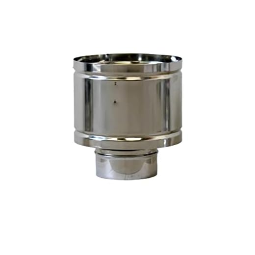 Terminale Canna Fumaria Antivento e Antipioggia Made in Italy, Terminale Camino Base Circolare, Comignolo in Acciaio Inox per Camino, Stufa a Legna, Pellet e Caldaia Biomassa, Per Tutti i Combustibili