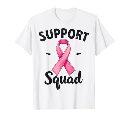 Cancer Support Squad - Sensibilisation au cancer du poumon du sein T-Shirt
