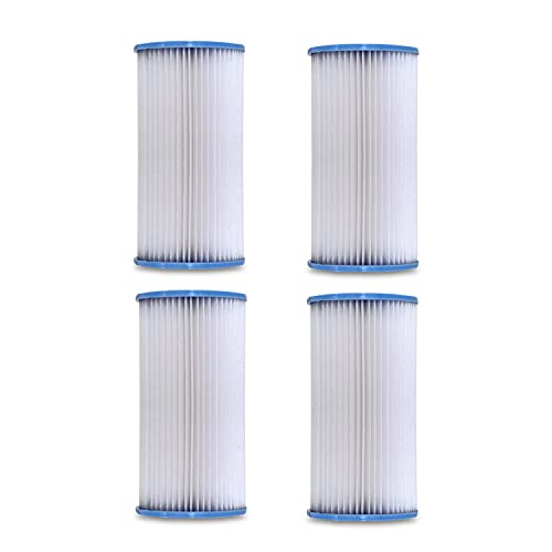 Volca Spares Type A or C 29000e Replacement Filter Cartridge for INTEX Easy Set Above Ground Pools Compatible with Krystal Clear C1000 C1500 Pumps Pack of 4
