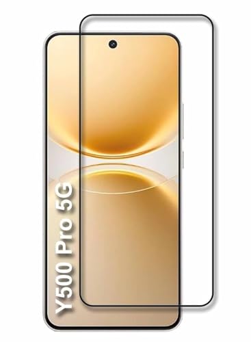 Image of DD SON Premium HD+ Tempered Glass Screen Protector Guard Compatible For Vivo Y500 Pro 5G Edge to Edge Coverage With Easy installation kit for Smartphone