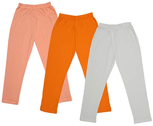 Image of indi weaves Girls Super Soft Cotton Solid Capri Pants Pack of 2