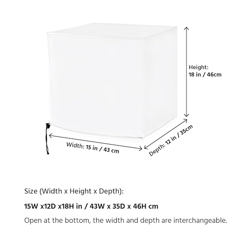 Image of Mixer Dust Cover also for Coffee Maker,Ice Cream Machine other Kitchen Appliance Dust Cover Water Proof Lightweight, Compatible with KitchenAid, Hamilton,Ninja,Breville,Nuwave -15W x12D x18H in