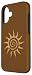 Spiral Sun Fairy Grunge Hippie Goblin Vintage Graphic Case for iPhone 16