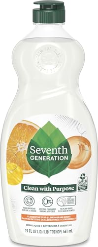 Seventh Generation Dish Liquid Soap Clementine Zest Lemongra...