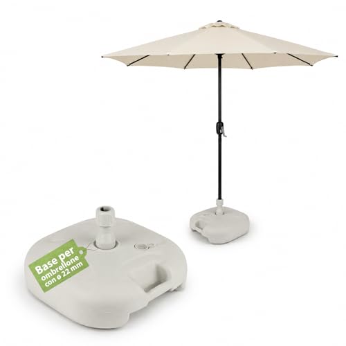 Avilia - Base per Ombrellone Riempibile 20L con Acqua o